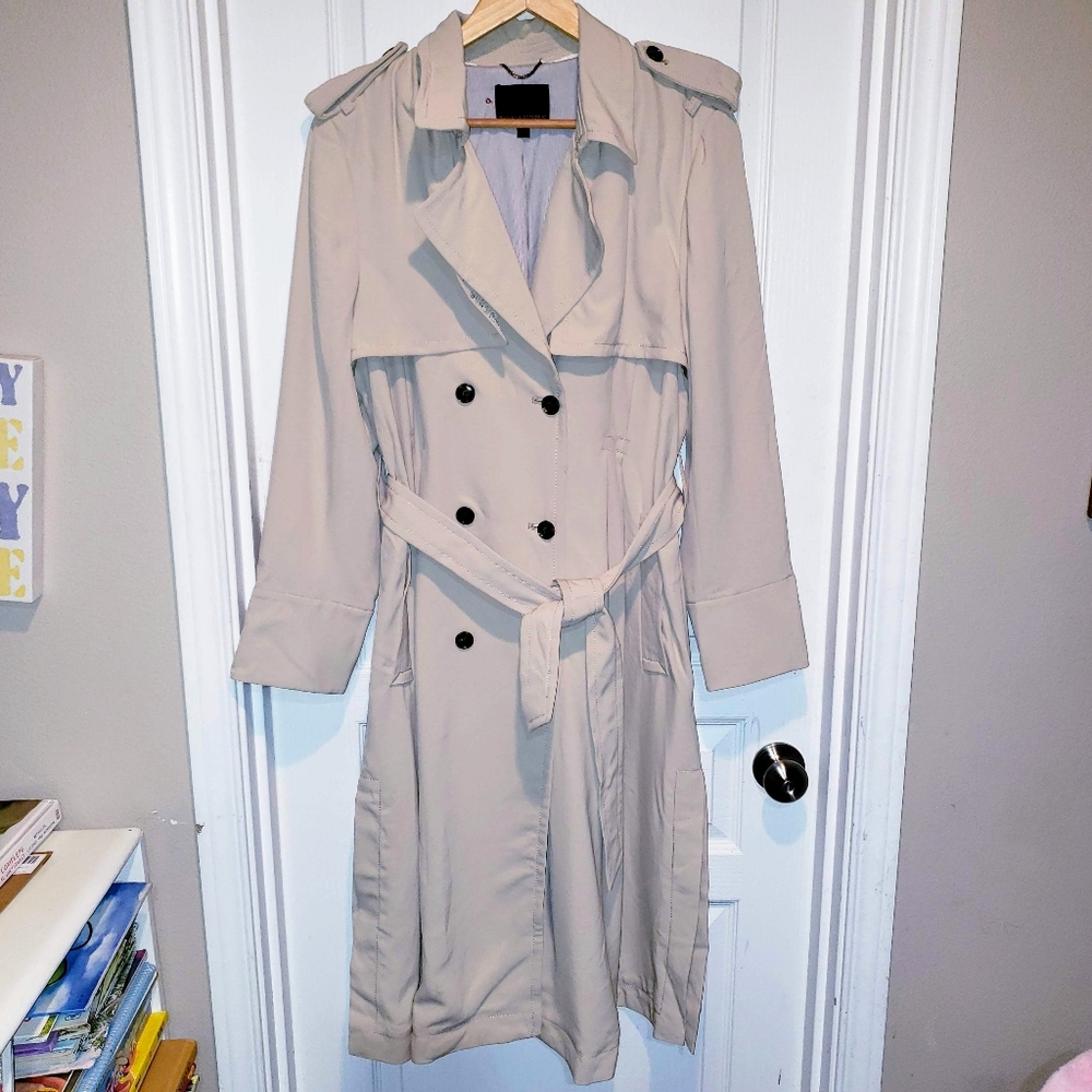 BANANA REPUBLIC MAXI SOFT TRIACETATE TRENCHCOAT
